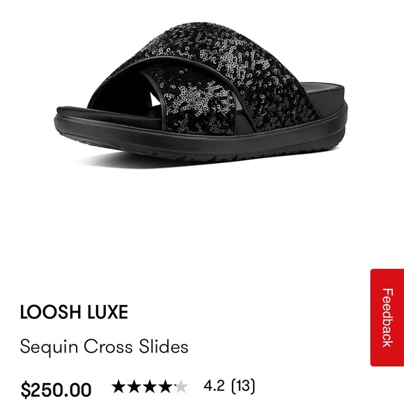 Limited Edition Fitflop Loosh Luxe Glitter Sandals - Picture 5 of 8